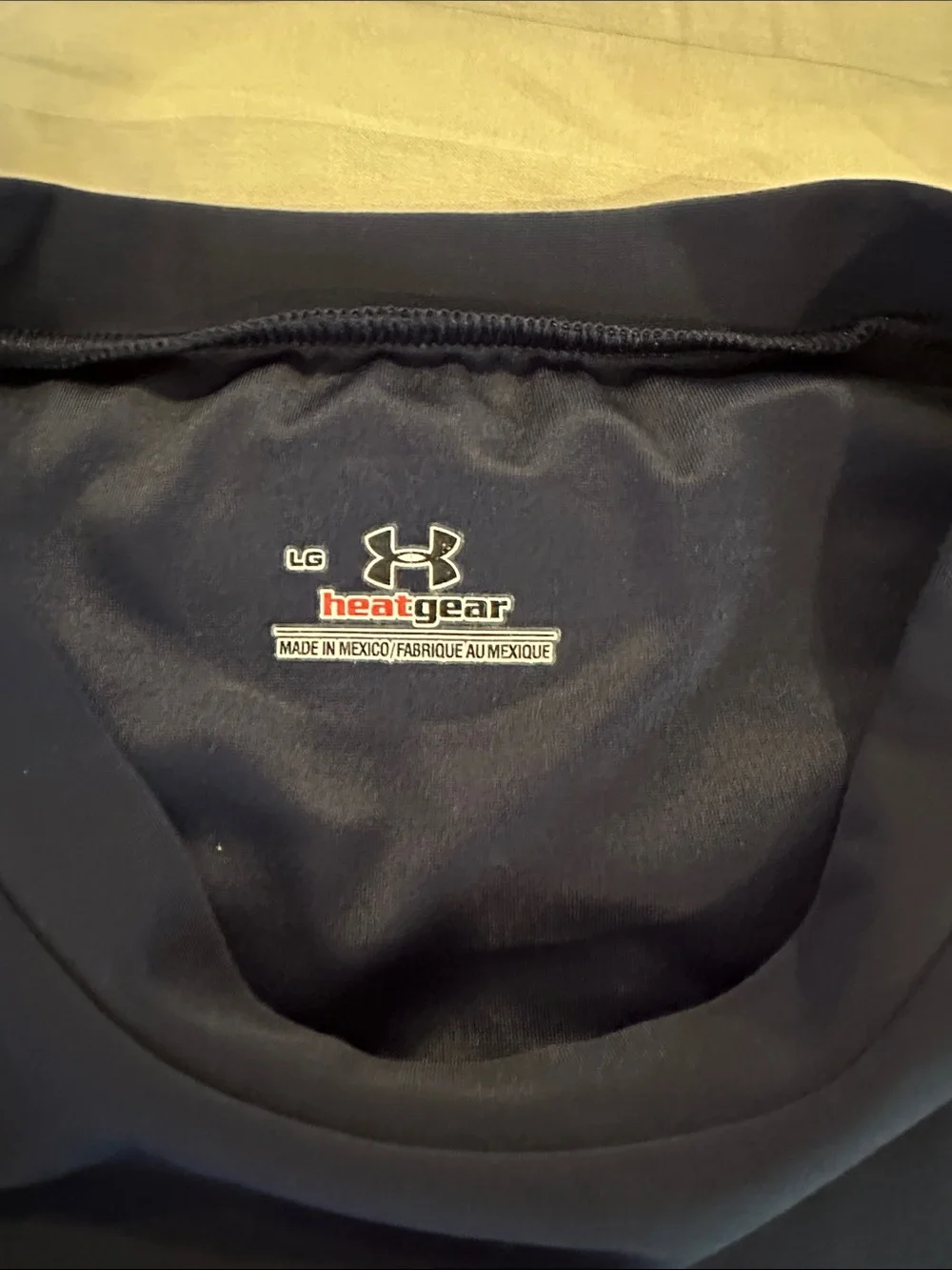 Under Armour Heat Gear Navy Performance Long Sleeve Top